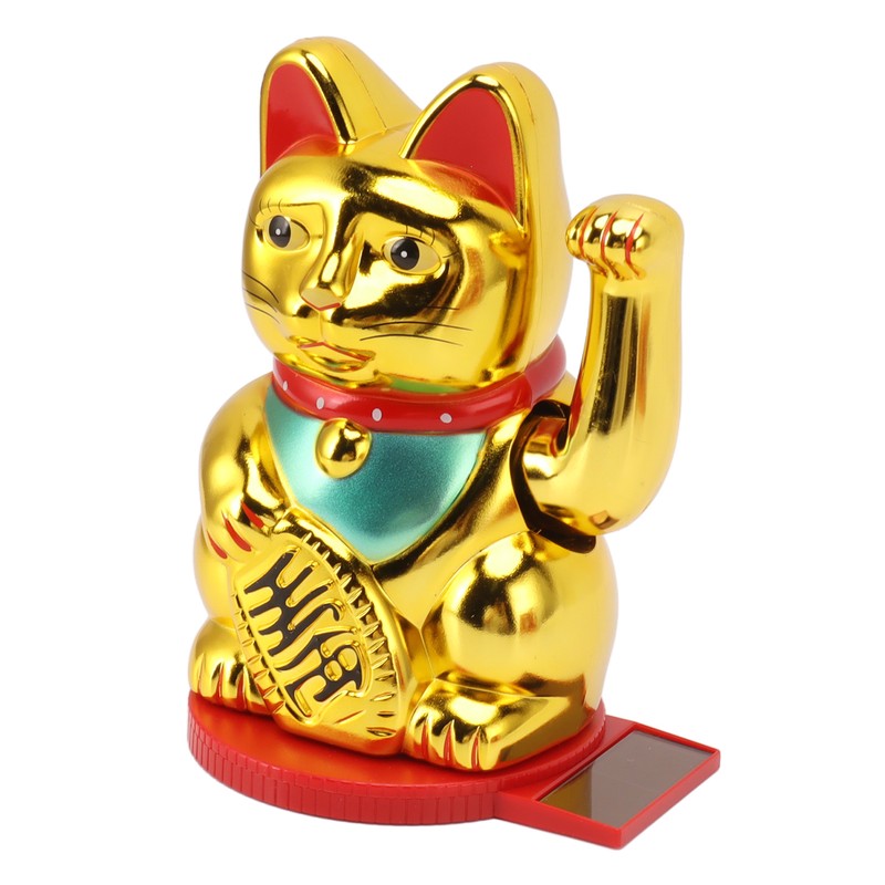 Solar Energy Powered Wealth Welcoming Cat with Waving Arm 6