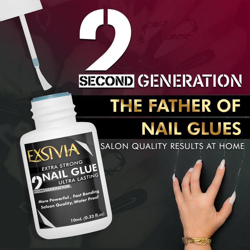 Super Strong Nail Glue for Press On Nails, Acrylic Nails
