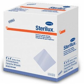 HARTMANN Gauze Sponge Sterilux Cotton 12-Ply 4 X 4" (#56910000, Sold Per Box)