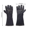 Sporting Style Animal Handling Gloves Bite Proof Reinforced Leather for