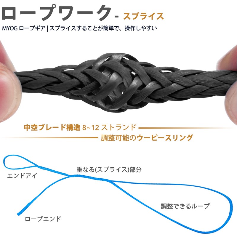 emma kites 100% UHMWPE Ultra High Strength Polyethylene Fiber Cord