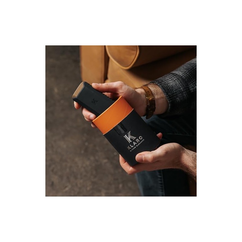 KLARO Triple Torch Lighter and V-Cut Cutter – Spring-Loaded V-Cut,
