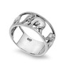 CloseoutWarehouse 925 Sterling Silver Elephant Carousel Ring Size 8