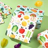 Pineraap Vegetable Salad Wrapping Paper 12 Sheets Veggie-Themed Designs Gift