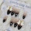 Dot Embo Handmade Nail Tips - Square M / 도트엠보