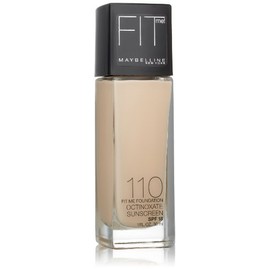 Maybelline Fit Me Dewy + Smooth Foundation, Porcelain, 1 fl. oz. (Packaging May Vary)
