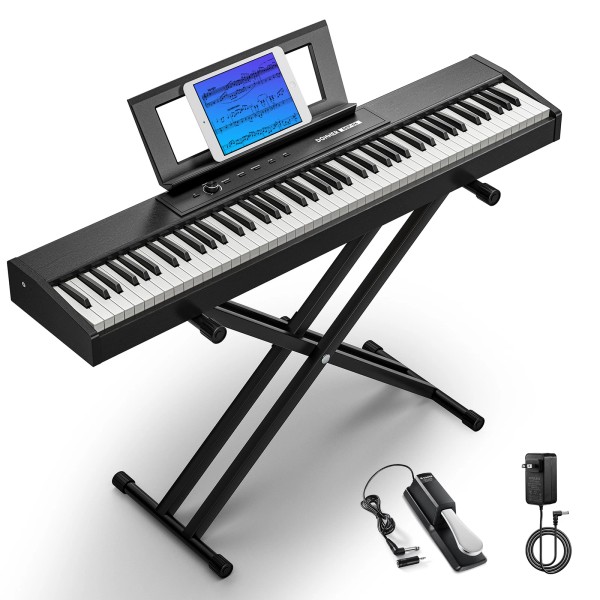Donner DEP-06 Digital Piano 88 Key Velocity Sensitive With Stand