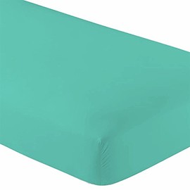 Micro Fiber 2 Twin XL Aqua Blue Fitted Bed Sheets (2-Pack) Soft and Comfy - Twin Extra Long, 15" Deep Pocket, 39" x 80" Great for Dorm Room, Hospital and Split King Dual Adjustable Beds (Aqua Blue)