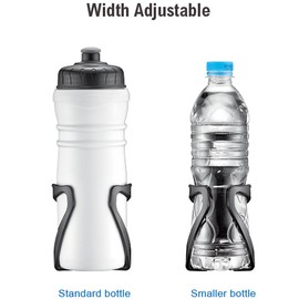 IBERA IB-BC17 Bottle Cage, Adjustable Bottle Cage, Red, 2.5 oz (70 g), Polycarbonate, Adjustable Size, Durable Design