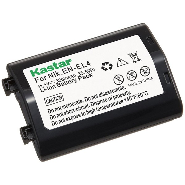 Kastar Battery (1-Pack) for Nik EN-EL4, EN-EL4A, ENEL4, ENEL4A and