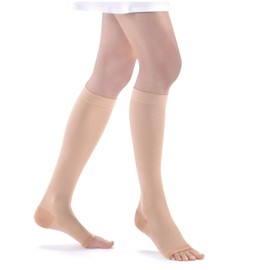KKL1/KL Anti-fog Open Toe Elastic Stockings Graduated Compression Stockings Prevent Varicose Veins, Varicose Veins, Varicose Veins, Varicose Veins, Made in Italy 3° Large Compressione - Kkl2