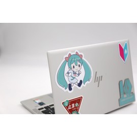 Daihatsu Hatsune Miku Going Out Miku Sticker (Miku TAFT Ver.) Sticker Sticker Weatherproof PC Vehicle 4.1 x 4.9 inches (106 x 125 mm)