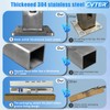 Cvter Glass Railing Post, No-Punch Heavy-Duty Glass Railing with Spigot