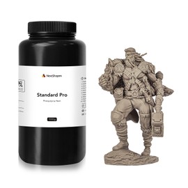 NextShapes Standard Pro 3D Printer Resin, Upgraded Strong & Tough UV Curing Resin, Non-Brittle High Precision 405nm Photopolymer Resin for LCD/DLP/MSLA 3D Printing (Light Coffee, 1000g)