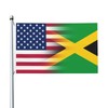 American flag and Jamaican flag 3x5 FT Double-Sided Printed Flag