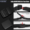 WERFORU Men's Nylon Belt, Military Tactical Belts Breathable Webbing Canvas