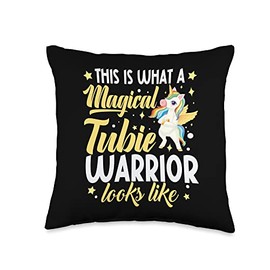 Feeding G Tube Button Covers for Kids Gtube Covers Feeding G Tube Covers Supplies Gtube Accessories for Babies Throw Pillow, 16x16, Multicolor