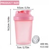 KANGSIT Protein Shaker Bottle with Stainless Steel Mixing Ball, BPA-