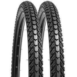 YUNSCM 2-PCS 26" Bike Tires 26x1.95/54-559 Compatible with 26 x 1.95 26x2.0 All-Terrain Directional Tread Bike Bicycle Tires (Y-1201)