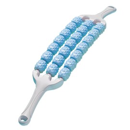 F Fityle Massage Roller Stick Massage Tool Fitness Gym Handheld Manual Massager Muscle Relaxer for Buttocks Shoulders Legs Arms Body, Blue