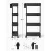 Pipishell Slim Storage Cart with Wheels - Bathroom Cart Organizer