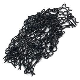 100PCS Black Universal RC Car Body Shell Pin R-Type Clips Compatible with 1/8 1/10 1/16 Scale Redcat HPI Himoto HSP ExceedRC Car Truck Buggy (for 1/10)