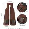 KINIVA Car Seat Headrest Storage Hooks, Set of 2, Suede