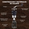 Molino Café Manual Molinillo Especias Cerámica Portátil