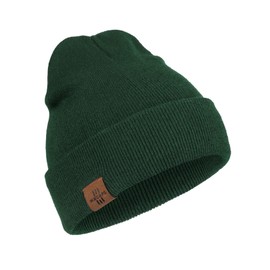 Winter Beanie Hats for Men and Women,Stretchy Daily Knit Hat,Gifts for Dad Mom Dark Green