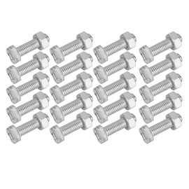 DEWIN Greenhouse Accessories, Aluminium Nuts Bolts M6x22 Bolts and M6 Nut Aluminium Nuts and Bolts Set Tool Accessory for Greenhouse 22mm 20 Set