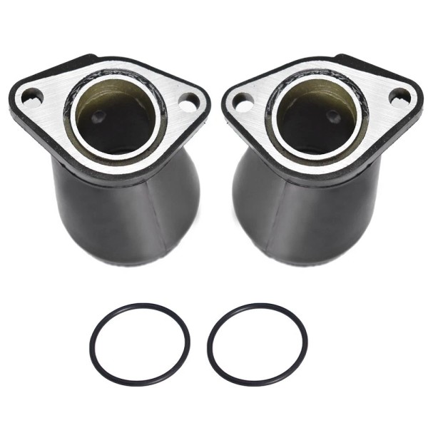 munirater 2PC Carburetor Carb Intake Manifold Boot Pipe For Honda
