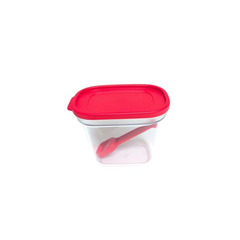 Tupperware Eidgenosse Rectangular Stackable Exclusive Spice Container with Measuring Spoon