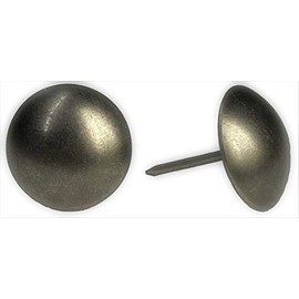 ComfortStyle Premium Upholstery Tacks, 3/4-inch Diameter Nailhead Pins, Large Decorative Trim for Furniture (40, Black Nickel)