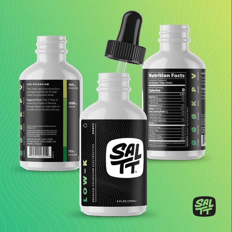 SALTT Low-K Fasting Drops | Sodium and Ionic Magnesium Fasting