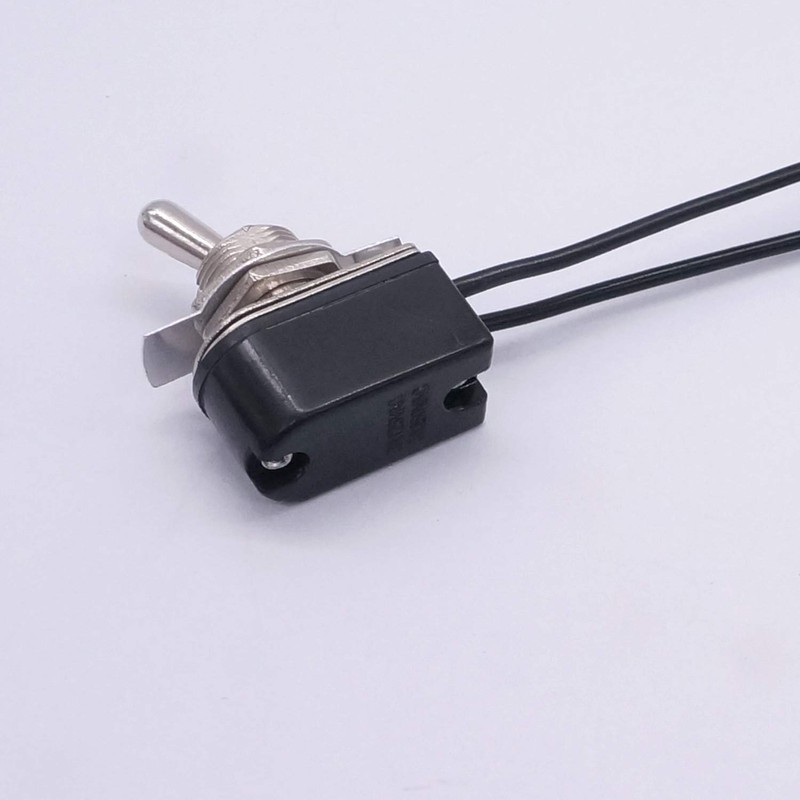 Taiss 2pcs Toggle Switch SPST 2 Position Latching ON/Off 6A
