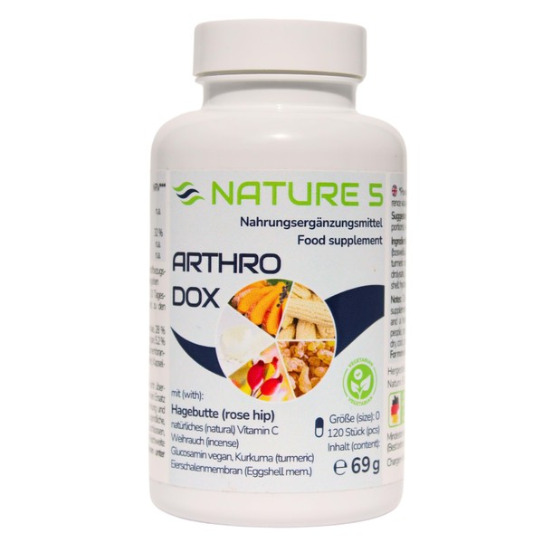 ARTHRODOX® Nature 5® – 120 Capsules – Organic Rosehip with