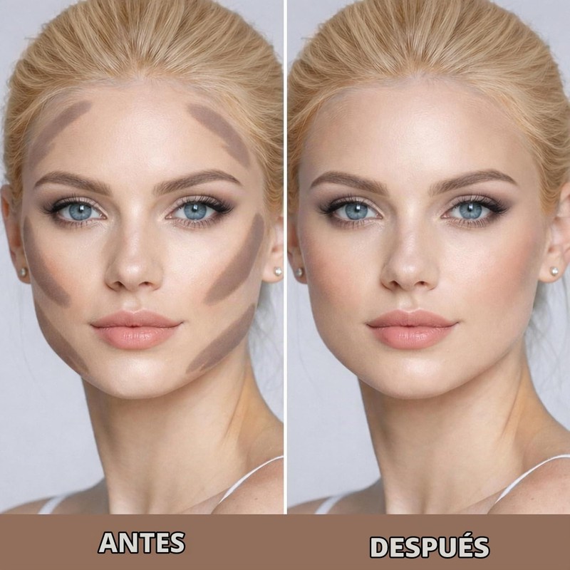 Barra de Contorno en Crema de Tono Frío, Barra Bronceadora