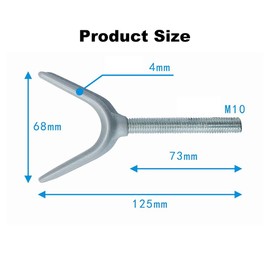 Mikiuly Y-shaped adapter for baby gate, Y spindle for attachment, children's gate and stair railings, extension of the stair gate, for stair gates for babies and pets