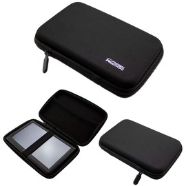 caseroxx GPS-Tasche für Jimwey GPS Navi 7 Zoll, (GPS-Tasche mit Reissverschluss und Gummizug) (GPS-Tasche, schwarz)