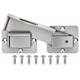 Flip Gate Latch with Padlock Hole,gate Latch for Fence, Heavy Duty Double gate Latch for Wooden Fence,Swing and Sliding Open Gate,Barn Door, Shed, Vinyl Fence, Yard