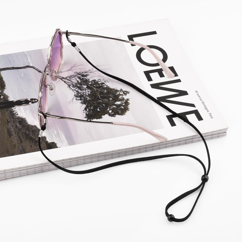 3 Pcs Unisex Glasses Straps- Universal Leather Eyeglass Chain Lanyard