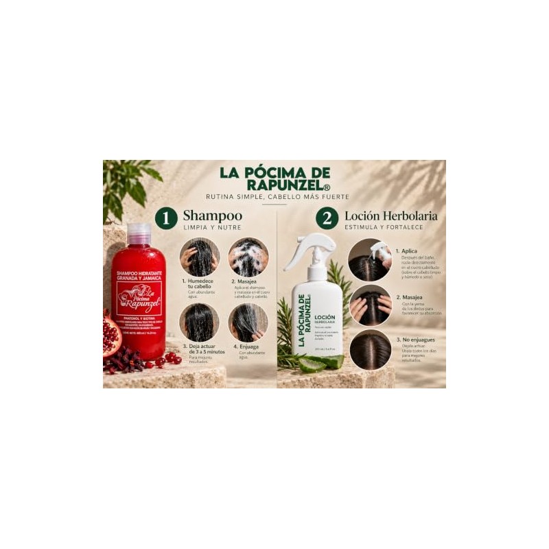 Pócima de Rapunzel KIT SHAMPOO (HIDRATACIÓN CAPILAR)