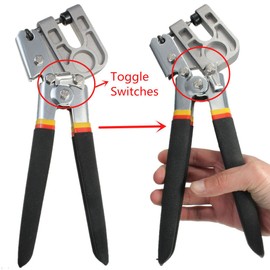 10 inch High-Carbon Steel Stud Crimper Pliers Drywall Tools, Punch Lock Framing Fastening Crimping Hand Tool