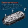 TRUE MODS 2pc 6 inch White Oval LED Reverse Trailer