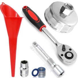 RUNEWAX 64.5mm Oil Filter Removal Wrench Socket Tool Set for Toyota Tacoma Camry Highlander 4Runner Tundra Sequoia Avalon Corolla Venza Matrix 1.8L 2.0L-5.7L Engine