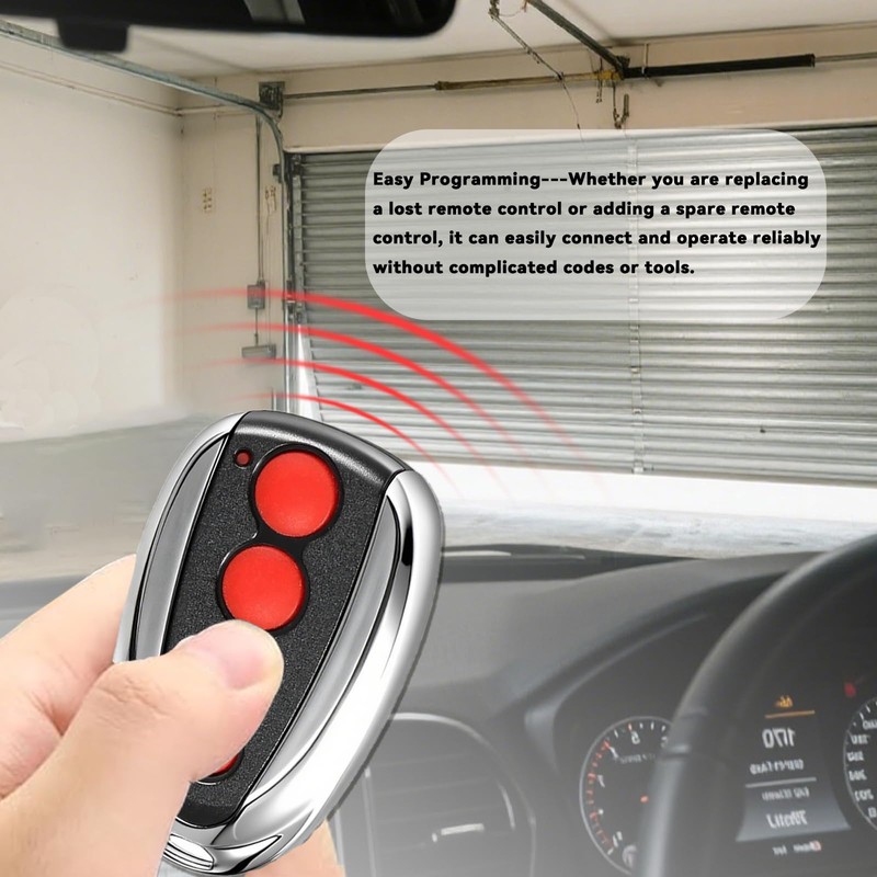 XDTKML Compatible Steel-Line ZT-07 433.92Mhz Garage Door Remote SD800 Opener