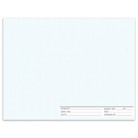 1 Pack 50 Sheets 22" x 17" Isometric Graph Paper Pad Landscape for 3D Designs Architecture Landscaping Engineering Drafting