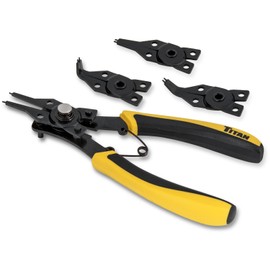 Titan 18402 4-In-1 Combination Internal/External Snap Ring Plier Set