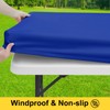 Smiry Picnic Table Cover with Bench Covers, Waterproof Elastic Fitted