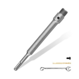 1 Pcs 400mm / 15.7" SDS Plus Shank Connecting Rod for Cement Concrete Hole Saw Round Handle